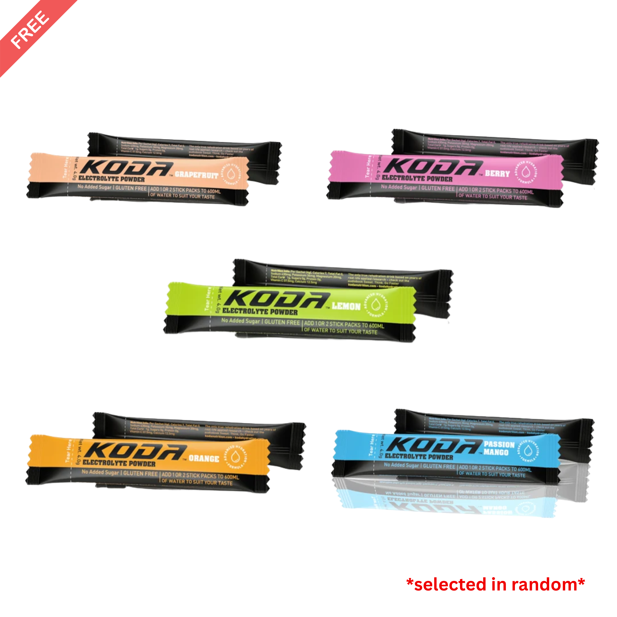 FREE Koda Energy Gel & Electrolyte Powder - NOT FOR SALE!