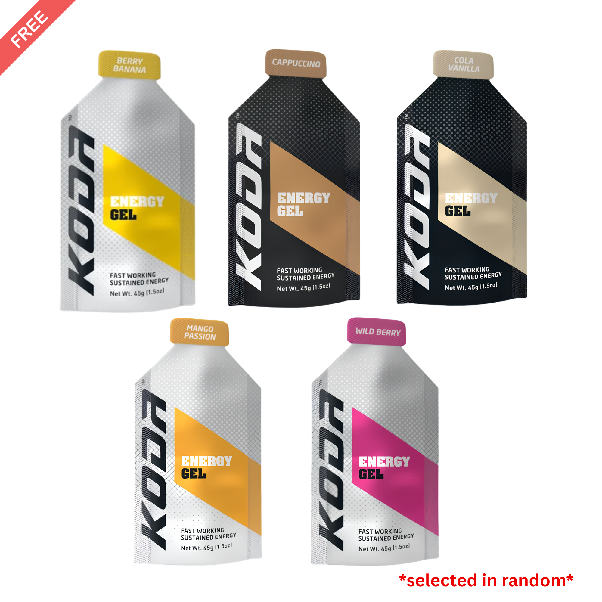 FREE Koda Energy Gel & Electrolyte Powder - NOT FOR SALE!